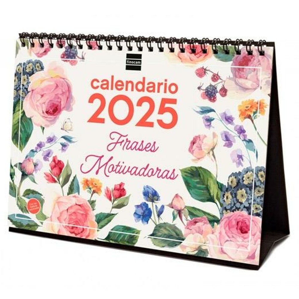 Calendario da Tavolo Finocam FRASES MOTIVADORAS Multicolore Carta 21 x 15 cm 2025    