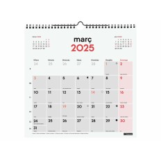 Calendario da parete Finocam Carta 2025 300 x 300 mm    