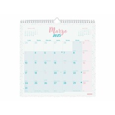 Calendario da parete Finocam CHIC Turchese Carta 2025 30 x 30 cm    