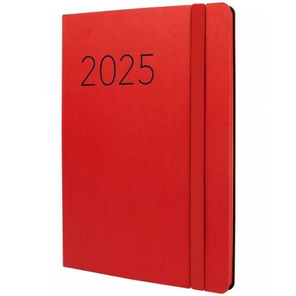 Agenda Finocam FLEXI Rosso A5 14,8 x 21 cm 2025 Liscia    