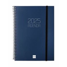 Agenda Finocam OPAQUE Azzurro A5 15,5 x 21,2 cm 2025    