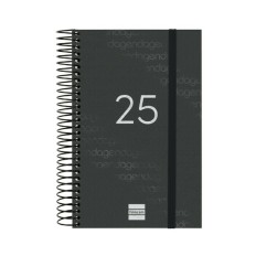 Agenda Finocam YEAR Nero 11,7 x 18,1 cm 2025    