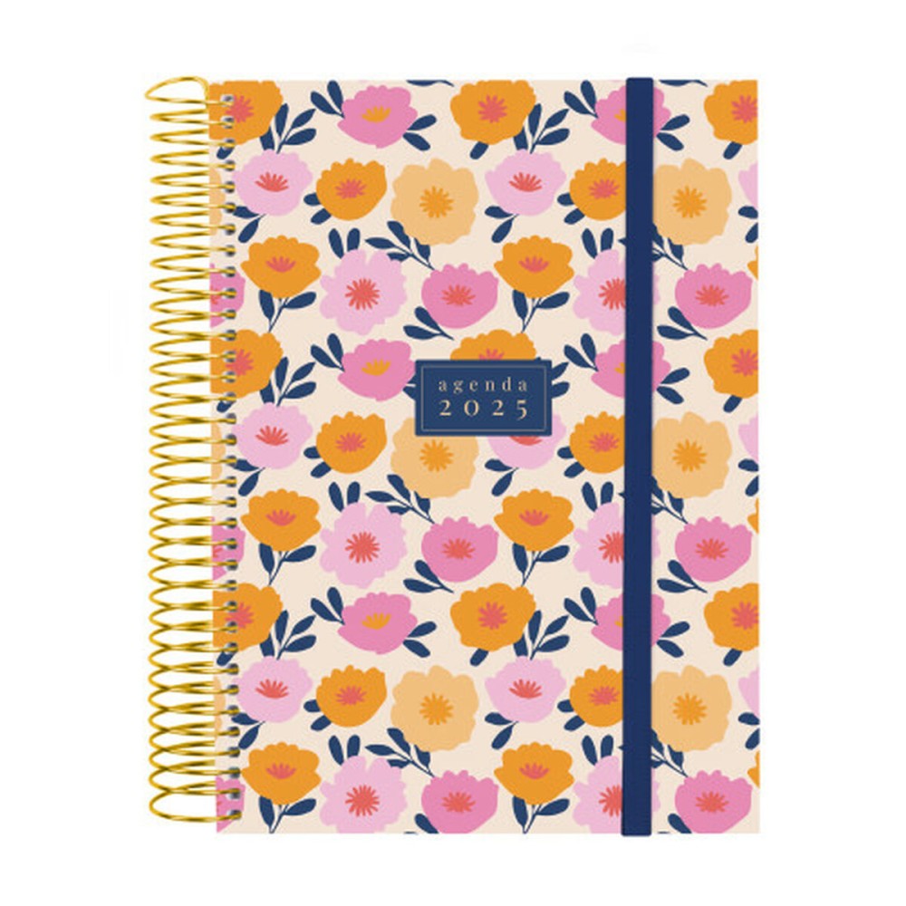 Agenda Finocam DESIGN COLLECTION A5 15,5 x 21,2 cm 2025 Floreale    