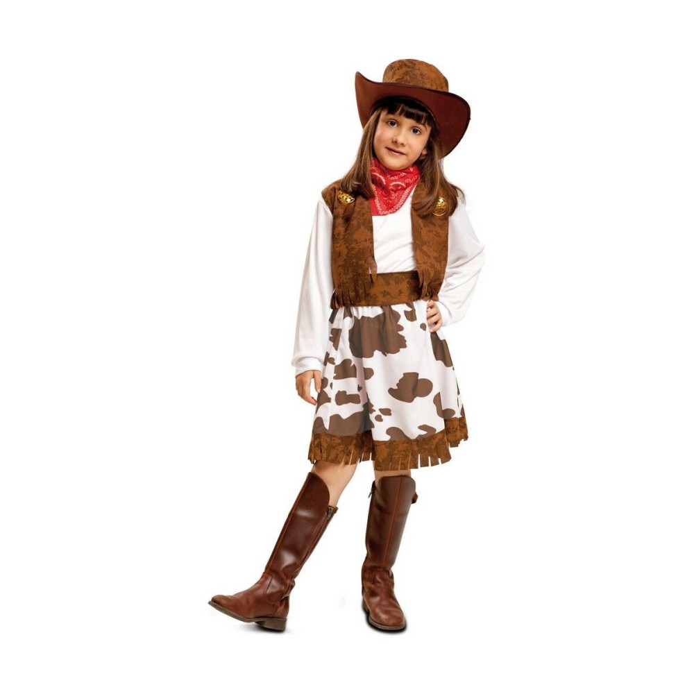 Costume per Bambini My Other Me Cowboy Donna 5-6 Anni (4 Pezzi) Taglia  5-6 Anni 