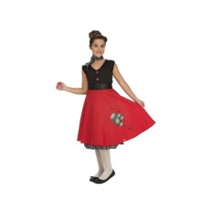 Costume per Bambini My Other Me Rosso Anni 50 (3 Pezzi) Taglia  7-9 Anni 