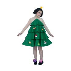 Costume per Adulti My Other Me Albero di Natale (3 Pezzi) Taglia  10-12 Anni 