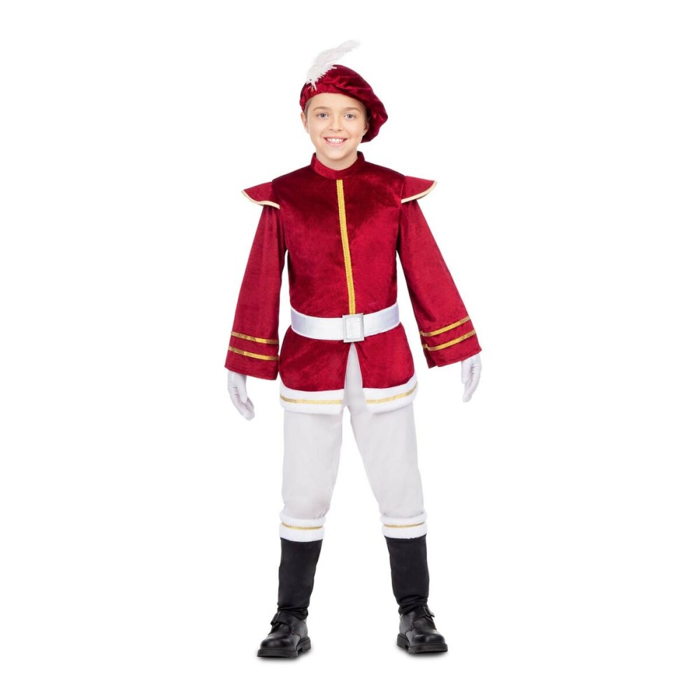 Costume per Bambini My Other Me Rosso Granato Paggio (4 Pezzi) Taglia  5-6 Anni 