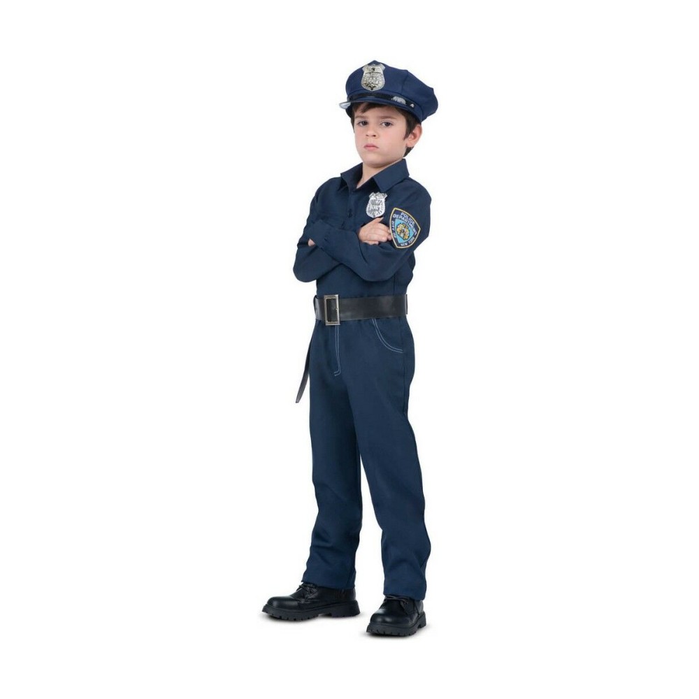 Costume per Bambini My Other Me Poliziotto Azzurro (4 Pezzi) Taglia  10-12 Anni 