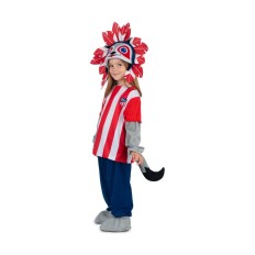 Costume per Bambini My Other Me Azzurro Rosso Atlético de Madrid (5 Pezzi) Taglia  3-4 Anni 