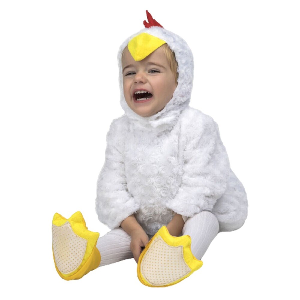 Costume per Bambini My Other Me Bianco 5-6 Anni Polletto (3 Pezzi) Taglia  5-6 Anni 