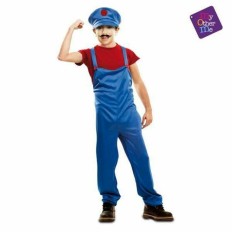 Costume per Bambini My Other Me Idraulico Rosso (3 Pezzi) Taglia  10-12 Anni 