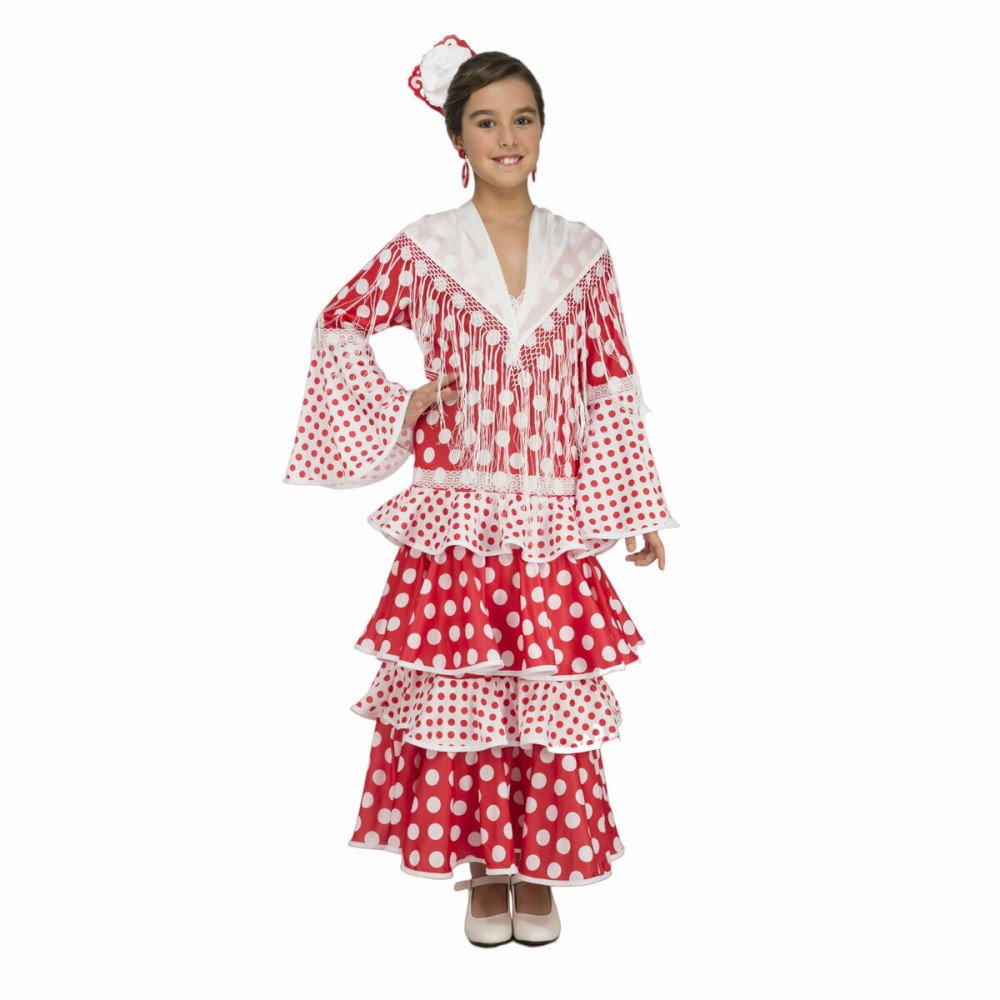 Costume per Adulti My Other Me Rocio Rosso Ballerina di Flamenco (1 Pezzi) Taglia  10-12 Anni 