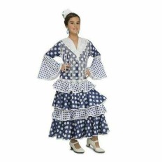 Costume per Adulti My Other Me Solea Ballerina di Flamenco Azzurro Taglia  5-6 Anni 