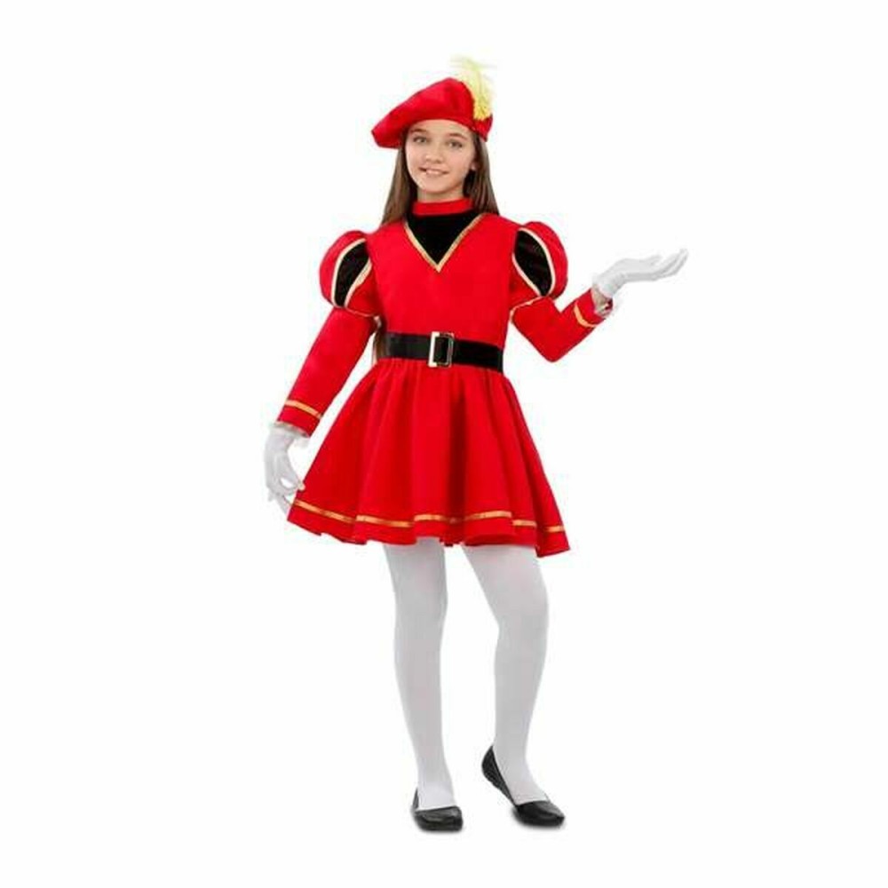 Costume per Bambini My Other Me Paggio Rosso (3 Pezzi) Taglia  7-9 Anni 