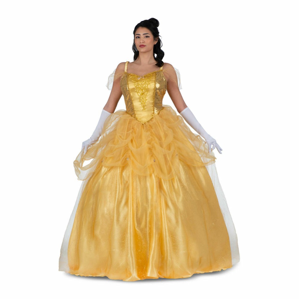 Costume per Adulti My Other Me Giallo Principessa Belle (3 Pezzi) Taglia  XL 