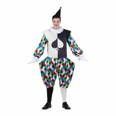 Costume per Adulti My Other Me Arlecchino Bianco Nero Taglia  M 