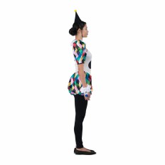 Costume per Adulti My Other Me Arlecchino Bianco Nero (6 Pezzi) Taglia  L 