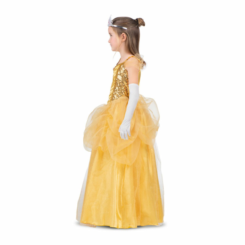 Costume per Adulti My Other Me Giallo Principessa Belle (3 Pezzi) Taglia  7-9 Anni 