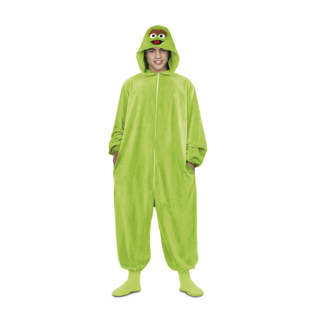 Costume per Adulti My Other Me Oscar the Grouch Sesame Street Verde Taglia  S 