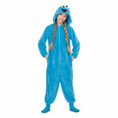 Costume per Bambini My Other Me Cookie Monster Sesame Street Azzurro Taglia  10-12 Anni 