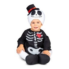 Costume per Bambini My Other Me Scheletro (3 Pezzi) Taglia  12-24 Mesi 