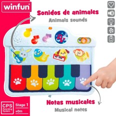 Piano Interattivo per Bambini Winfun 42 x 3 x 32 cm (4 Unità)    