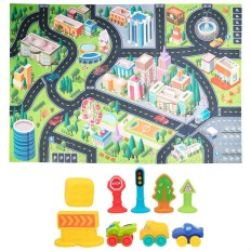 Tappeto da gioco Colorbaby Città Plastica (2 Unità)    