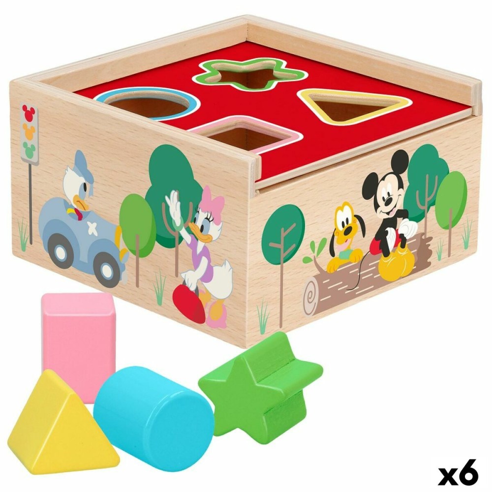 Puzzle di Legno per Bambini Disney 5 Pezzi 13,5 x 7,5 x 13 cm (6 Unità)    