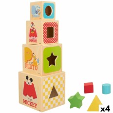 Blocchi Impilabili Disney 8 Pezzi 4 Unità 12,2 x 12,2 x 12,2 cm    