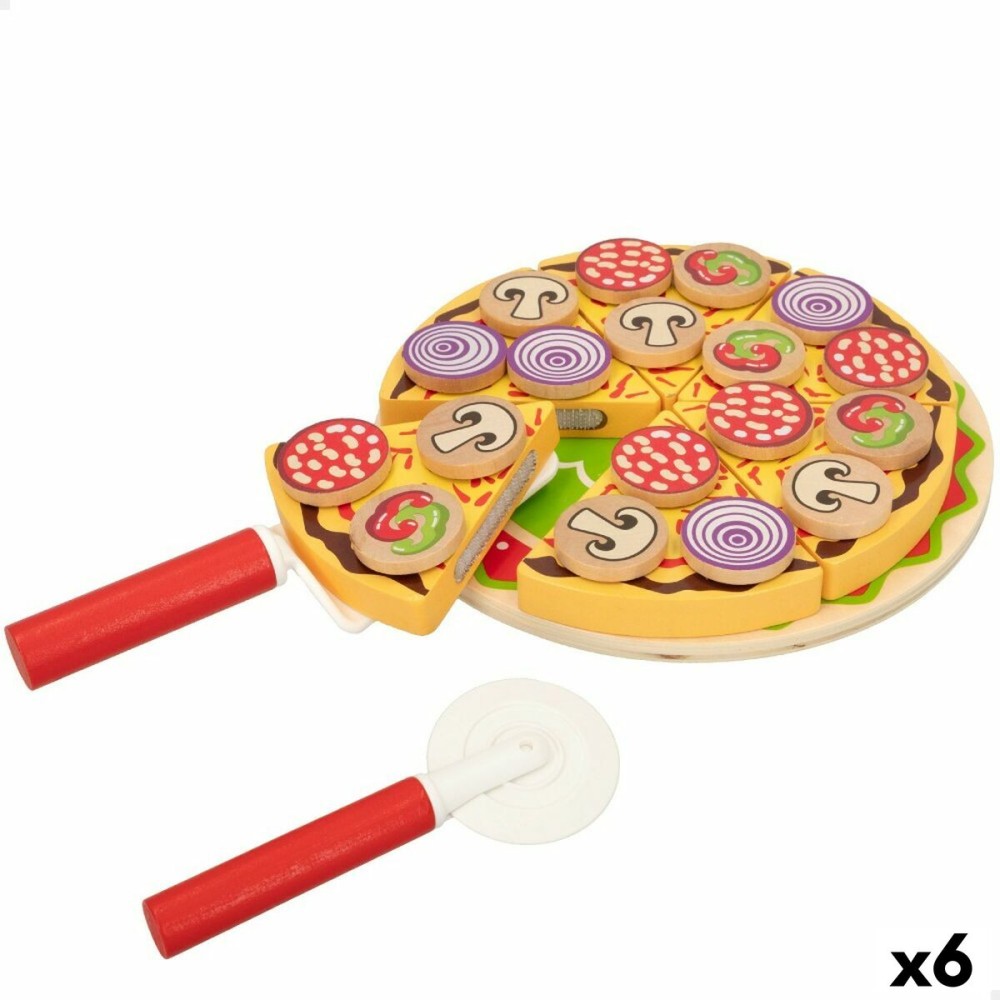 Gioco di Legno Woomax Pizza 27 Pezzi (6 Unità)    