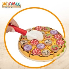 Gioco di Legno Woomax Pizza 27 Pezzi (6 Unità)    