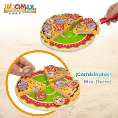 Gioco di Legno Woomax Pizza 27 Pezzi (6 Unità)    