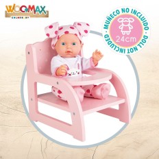 Seggiolina per Bambole Woomax 16,5 x 21 x 20 cm Rosa 6 Unità    