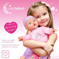 Baby doll Colorbaby 2 Unità 24 x 42 x 11 cm    