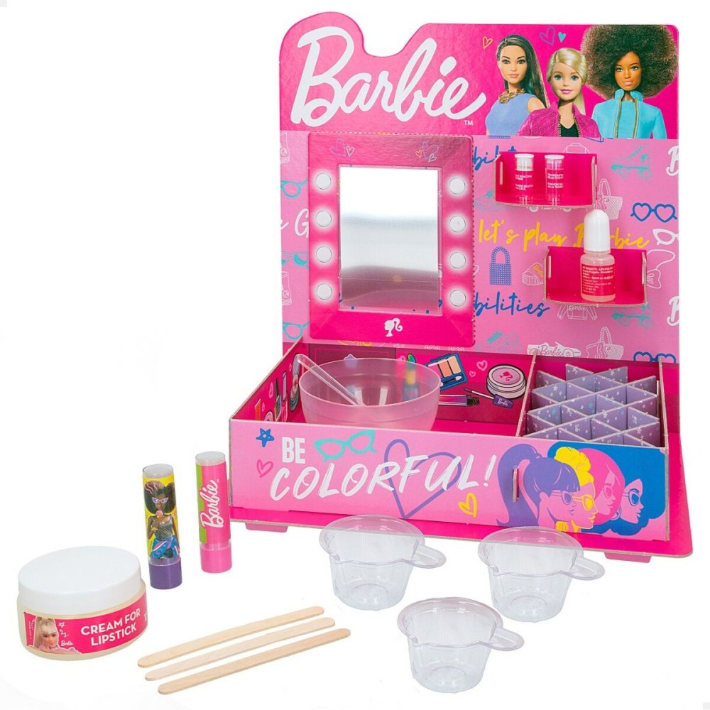 Kit per creare il trucco Barbie Studio Color Change Rossetti 15 Pezzi    