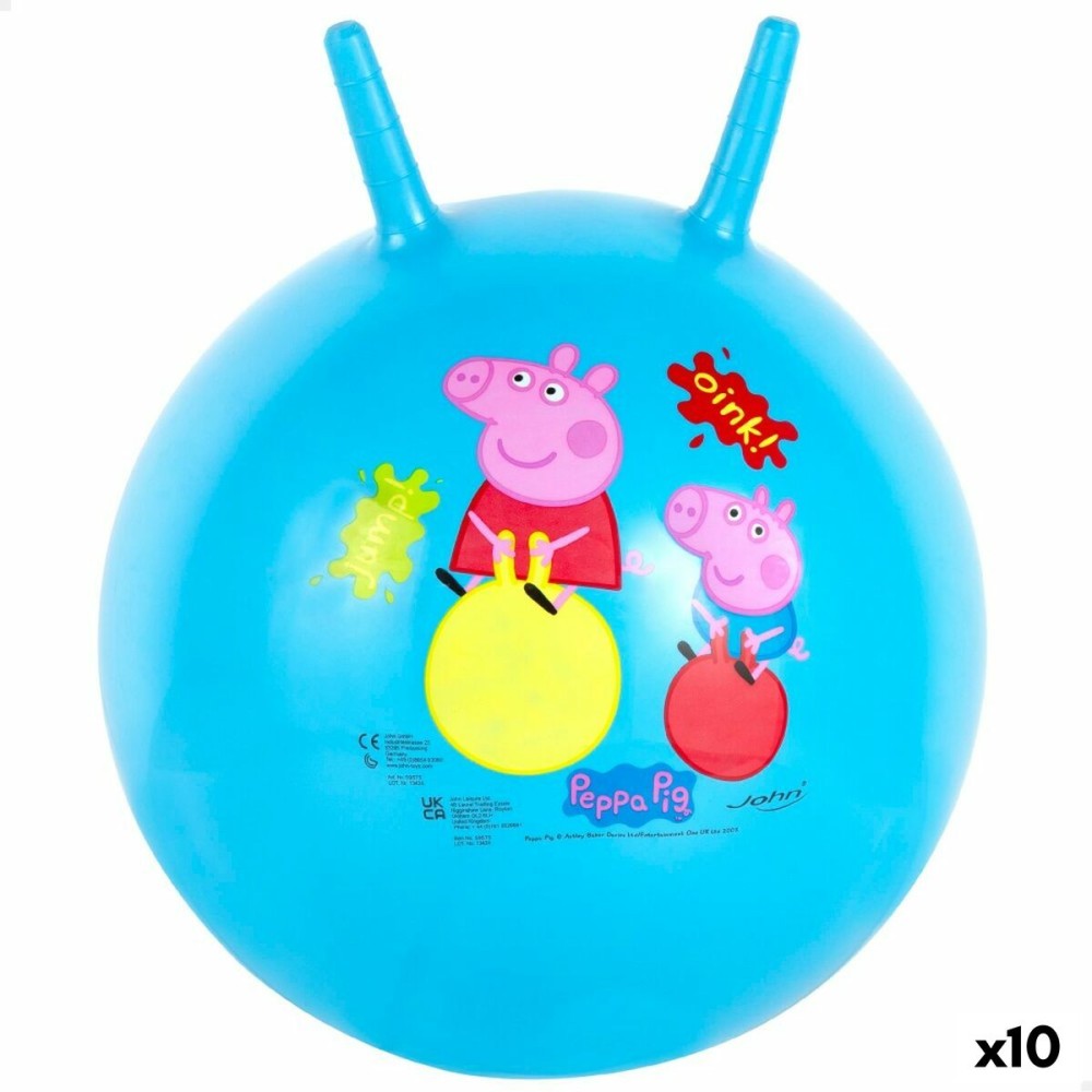 Palla che salta Peppa Pig Ø 45 cm Azzurro (10 Unità)    