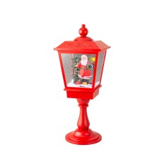 Torcia a LED Lumineo Rosso Babbo Natale Musica Movimento    