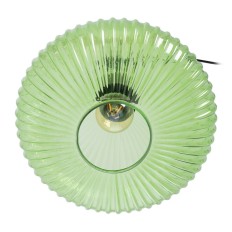 Lampadario Cristallo Metallo Verde 30 x 30 x 26 cm    