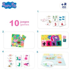 Gioco Educativo Peppa Pig Edu Games Collection 24,5 x 0,2 x 24,5 cm (6 Unità) 10 in 1    