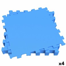 Puzzle per Bambini Aktive Azzurro 9 Pezzi Gomma Eva 50 x 0,4 x 50 cm (4 Unità)    