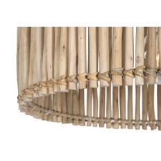 Lampadario Home ESPRIT Naturale Legno di eucalipto 50 W 50 x 50 x 28 cm    