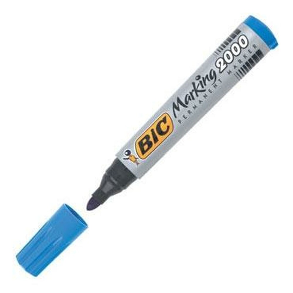 Marcatore permanente Bic 8209143 Azzurro    