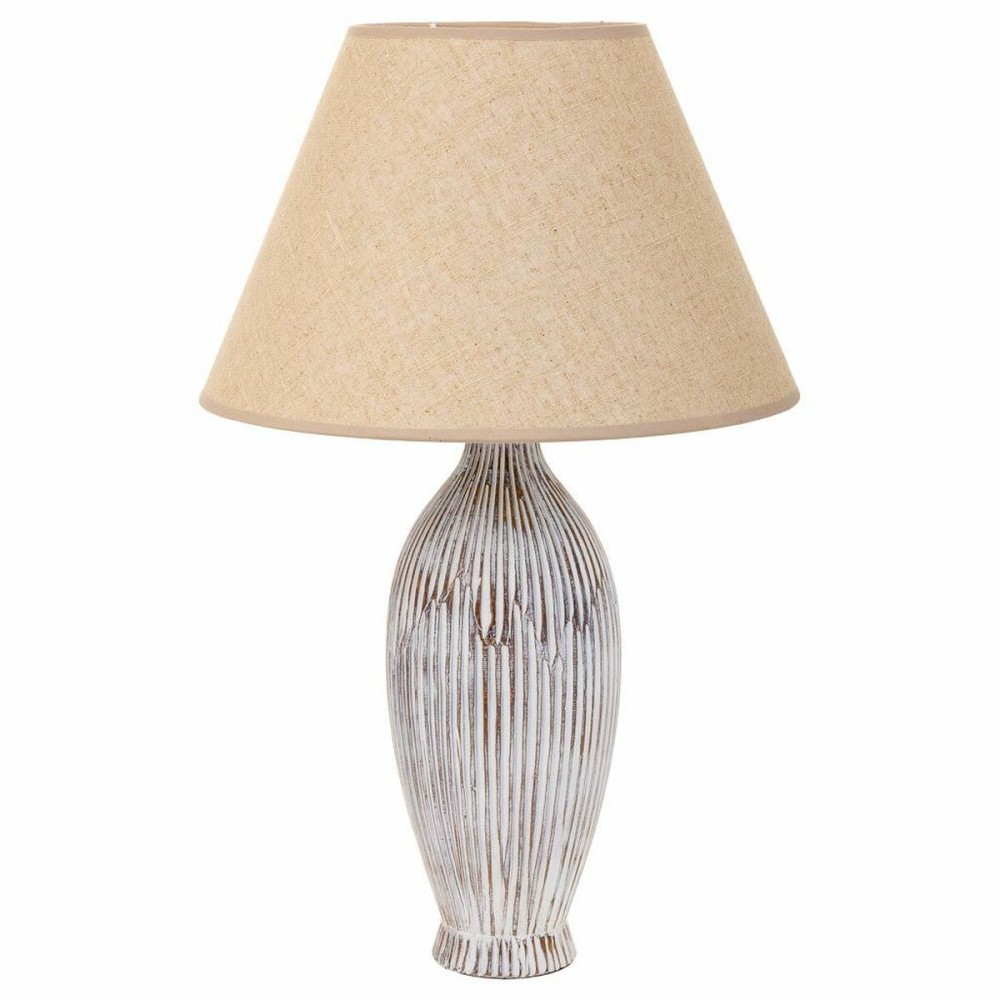 Lampada da tavolo Alexandra House Living Bianco Poliresina 220-240 V 18 x 49 x 18 cm    