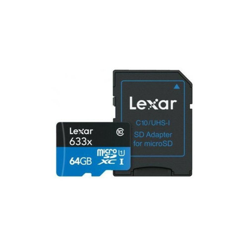 Scheda Micro SD Lexar HIGH-PERFORMANCE 633X 64 GB    