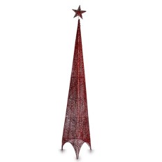 Albero di Natale Torre Stella Rosso Metallo Plastica 34 x 154 x 34 cm (6 Unità)    