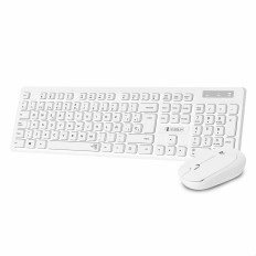 Tastiera e Mouse Wireless Subblim SUBKBC-CSSW11 Bianco Qwerty in Spagnolo    