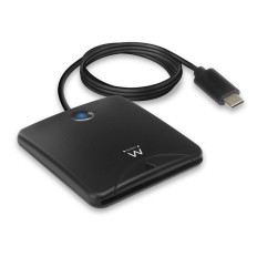 Lettore di Schede Intelligenti Ewent EW1055 USB C Nero 1 m DNIe    