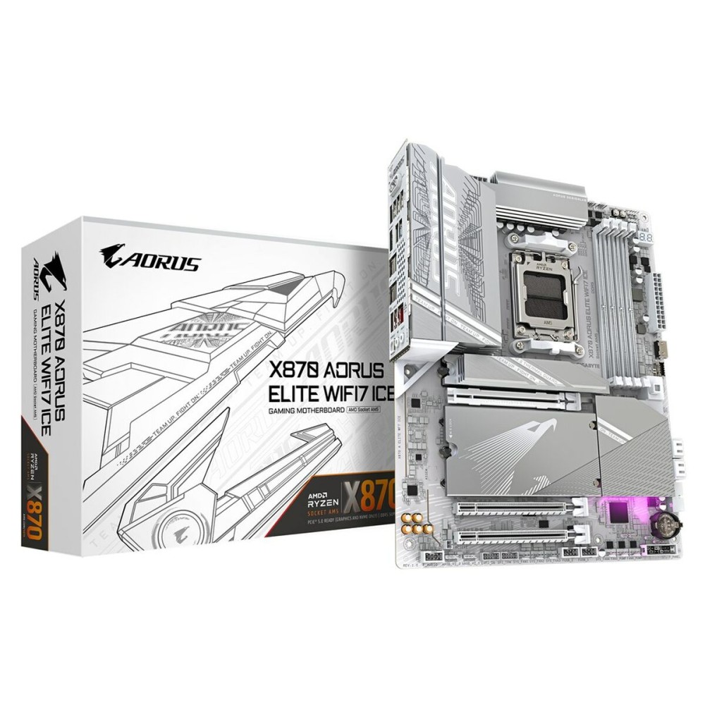 Scheda Madre Gigabyte X870 AORUS ELITE WF7 ICE AMD X870 AMD AM5    