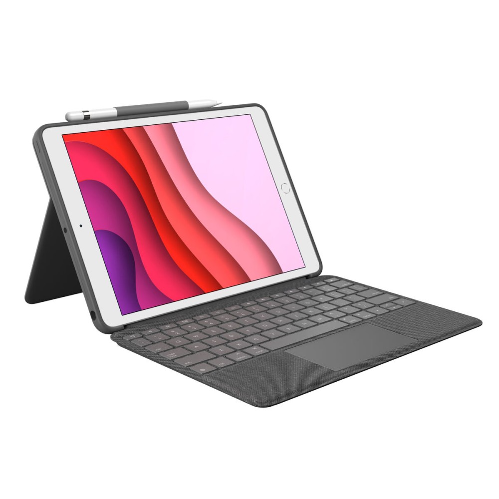 Tastiera Bluetooth con Supporto per Tablet Logitech 920-009627 Grigio Grafite Qwerty in Spagnolo QWERTY    