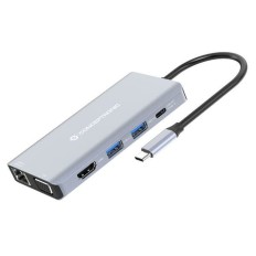 Hub USB Conceptronic 110519307101 Grigio Multicolore 100 W    